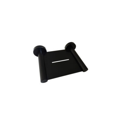Round Metal Soap Tray (Matte Black)