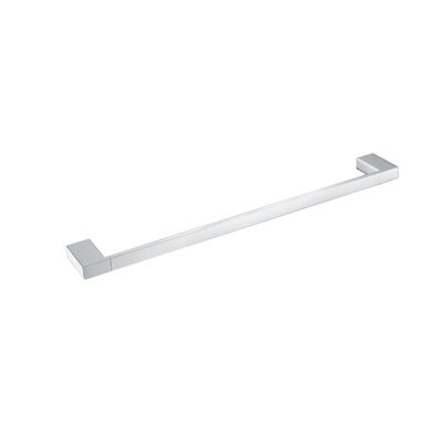 KOMPAKT ECKIG Chrome 800mm Single Towel Rail
