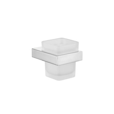 KOMPAKT ECKIG Brushed Nickel Tumbler Holder
