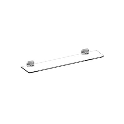 LUXUS Brushed Nickel Glass Shelf