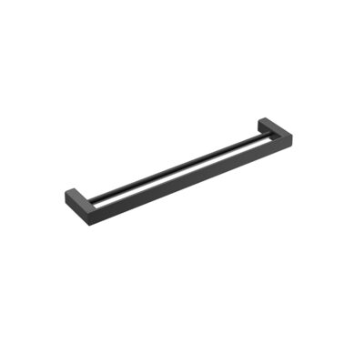 KASTEN 600mm Black Double Towel Rail