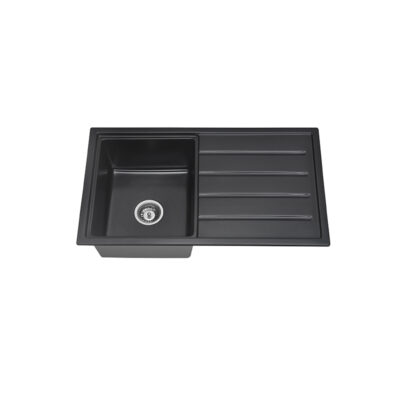 ARCKO GRANITE 860mm Single Bowl Sink with Drainer