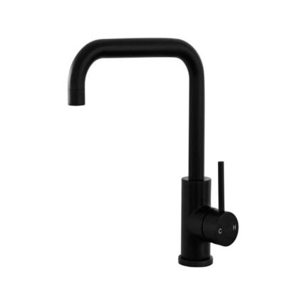 RUND Black Rectangular Sink Mixer