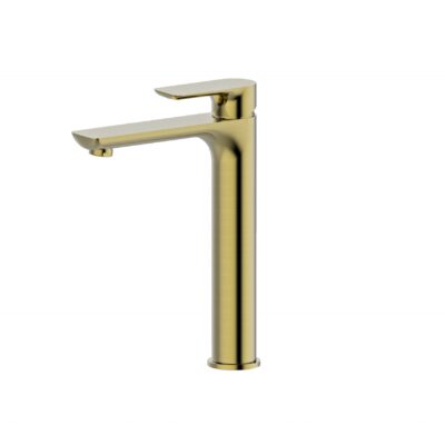 LUXUS Brushed Gold Tall Basin Mixer