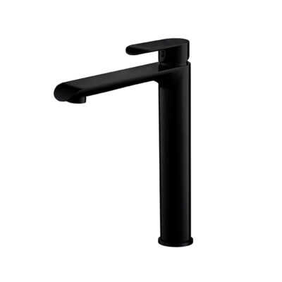 OVAL Black Tall Basin Mixer
