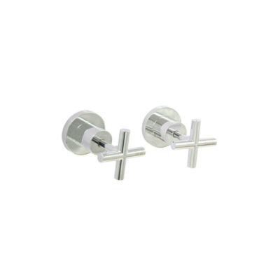 WAHLEN 10 Chrome Cross Handle Wall Assemblies