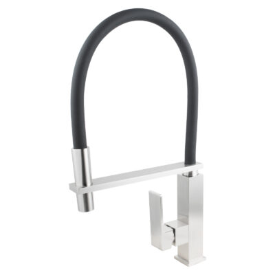 Brushed Nickel Pull Out Kitchen Mixer