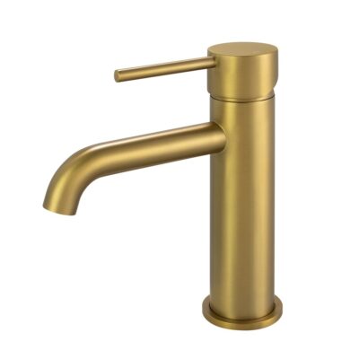 Brushed Brass LUCID PIN Basin Mixer