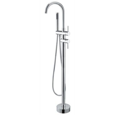 Chrome Freestanding Tap with Handheld Shower