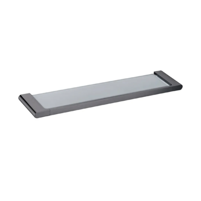 Gunmetal VOG Glass Shelf