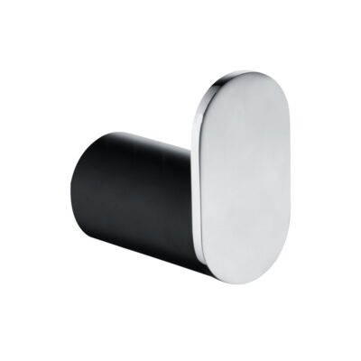 Chrome RUSHY Black & Robe Hook