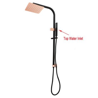 10″ Rose Gold Black & Shower Station