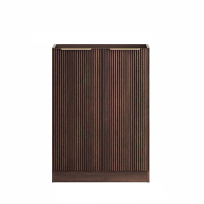 600mm Sable Walnut Havana Laundry 630 Fluted Base Cabinet