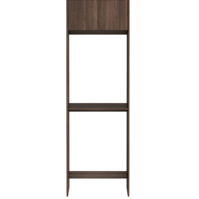2100mm Sable Walnut Havana Laundry 2100 Fluted Tall Washing Machine Cabinet