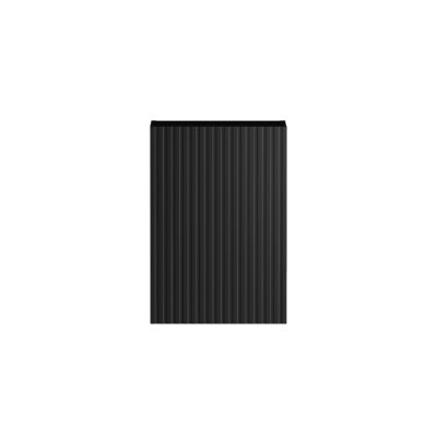 400mm Matte Black Marlo Laundry 415 Fluted Wall Cabinet
