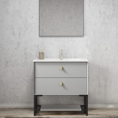 750mm Light Grey Leg Boston Matte