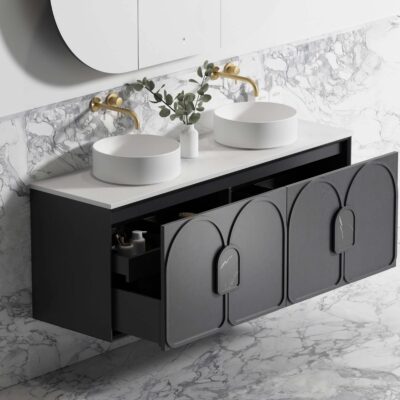 1500mm Black Oak Laguna Mark II Wall Hung Vanity