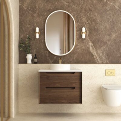 750mm Sable Walnut Byron Wall Hung Vanity