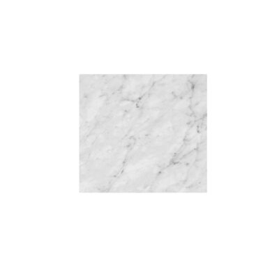 650mm Carrara Laundry Natural White Marble Top No Hole