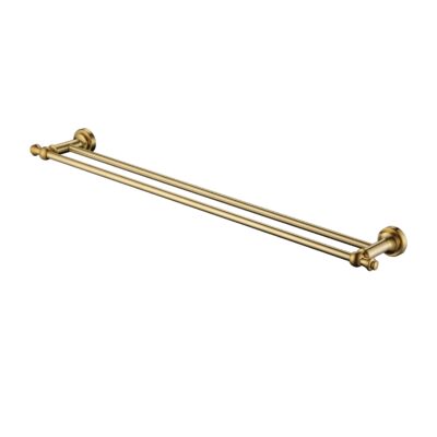 750mm Brushed Bronze Medoc Double Towel Rail